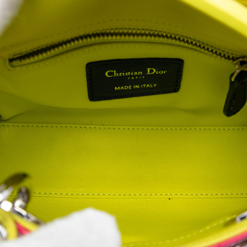Mini Tricolor Lambskin Cannage Lady Dior - Image 4