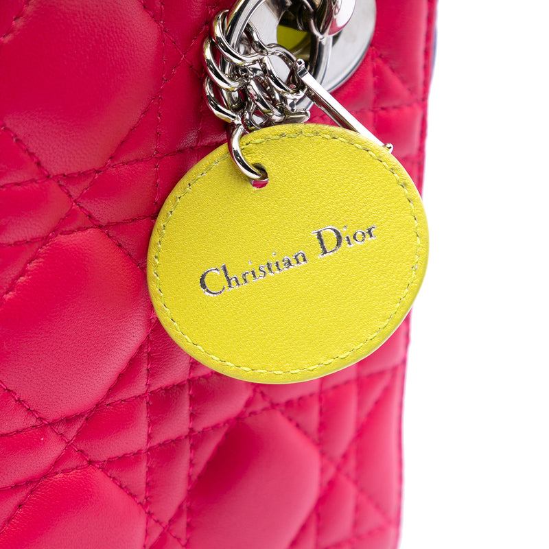 Mini Tricolor Lambskin Cannage Lady Dior - Image 5