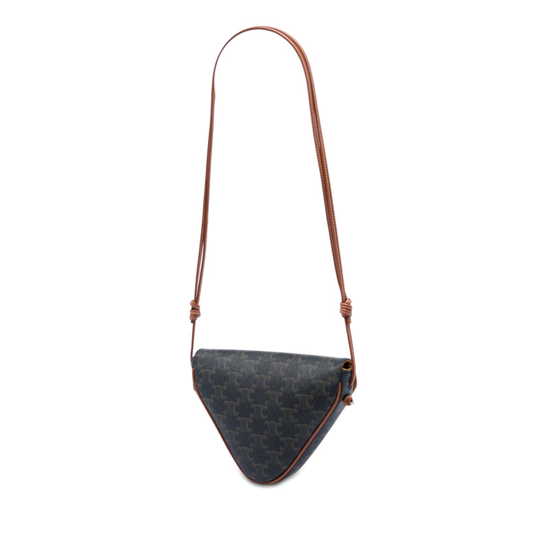 Triomphe Coated Canvas Logo Triangle Crossbody - Image 2