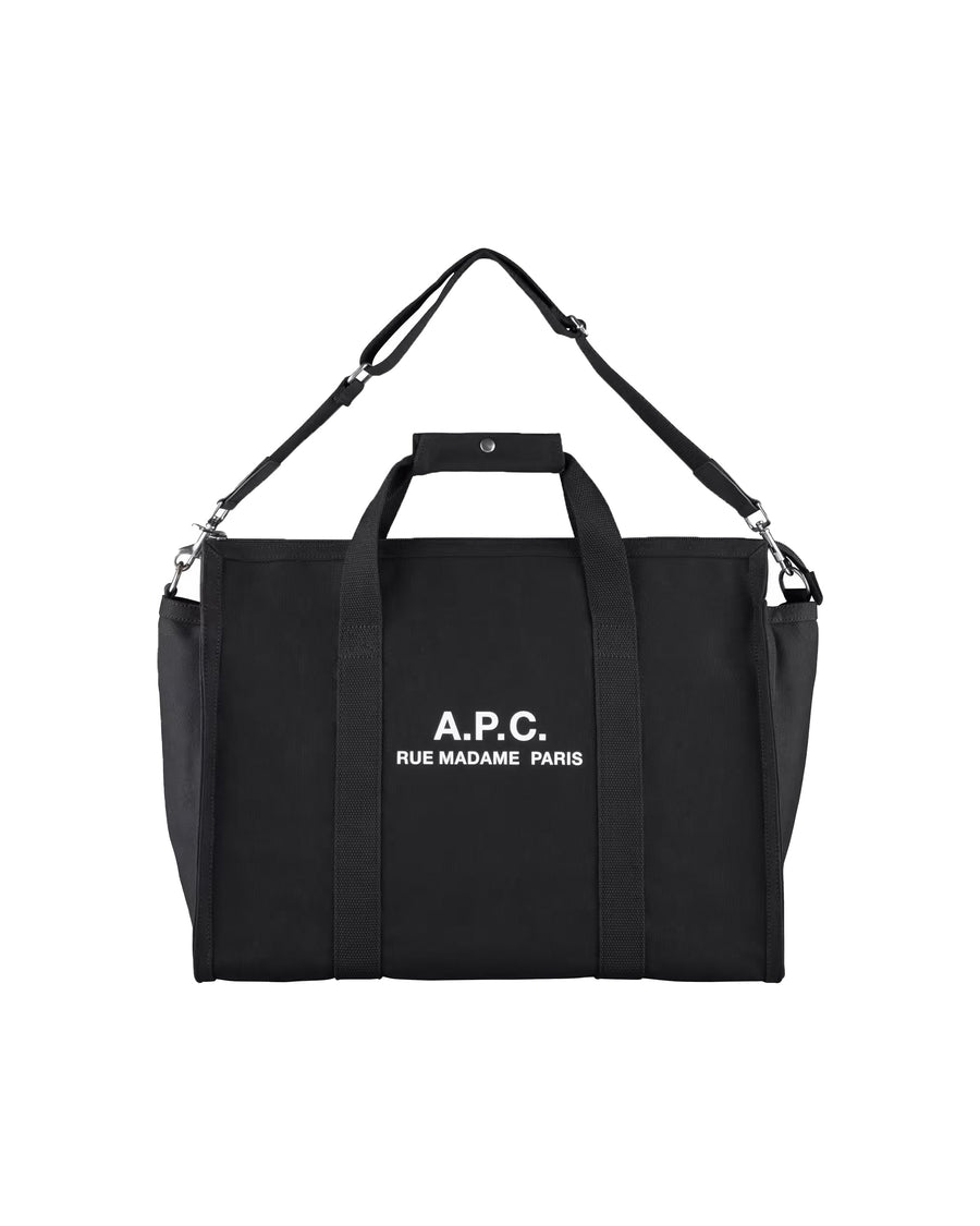 A.p.c. Cotton Canvas Crossbody Bag — Black