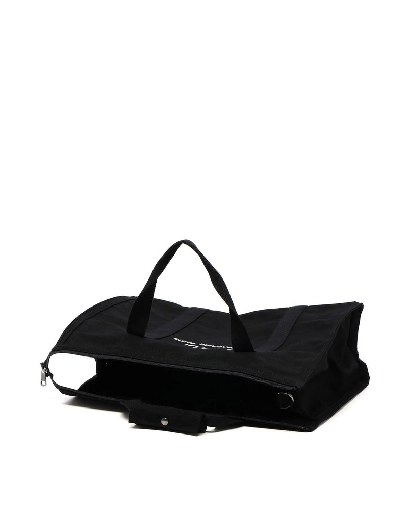 A.p.c. Cotton Canvas Crossbody Bag — Black