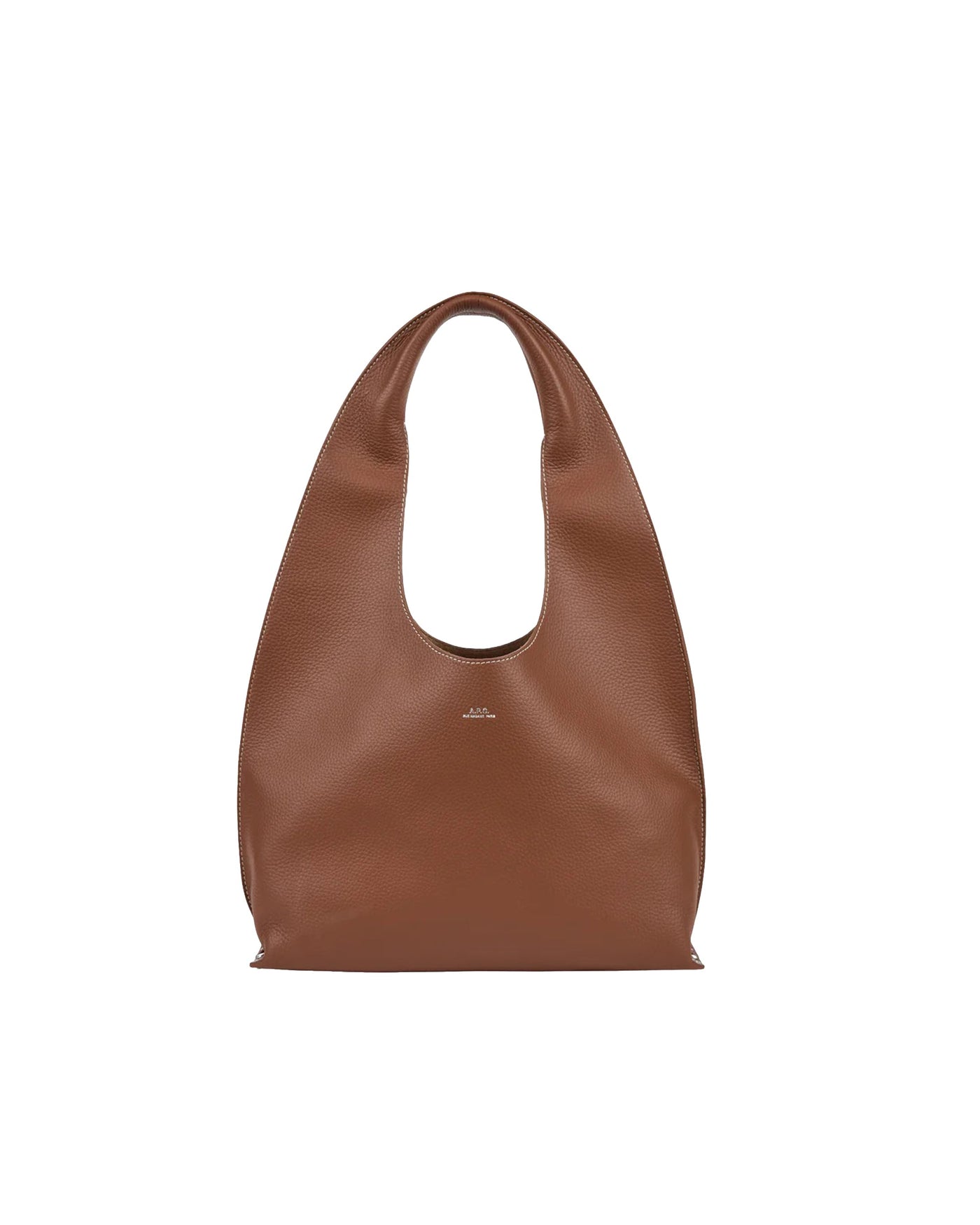 A.p.c. La Neige Shoulder Bag — Brown Cowhide