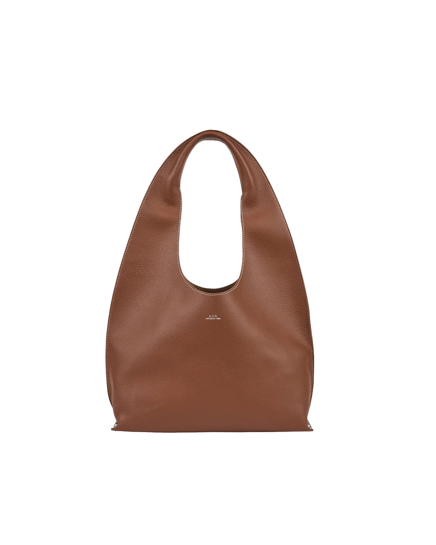 A.p.c. La Neige Shoulder Bag — Brown Cowhide