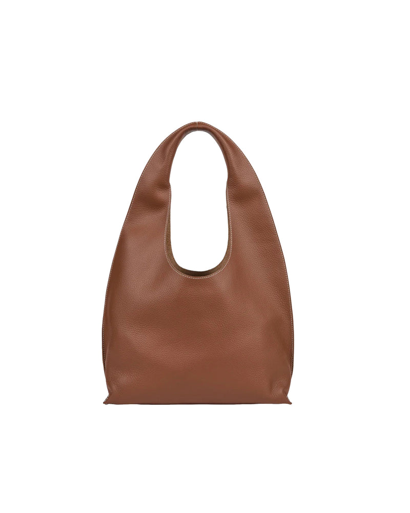 A.p.c. La Neige Shoulder Bag — Brown Cowhide