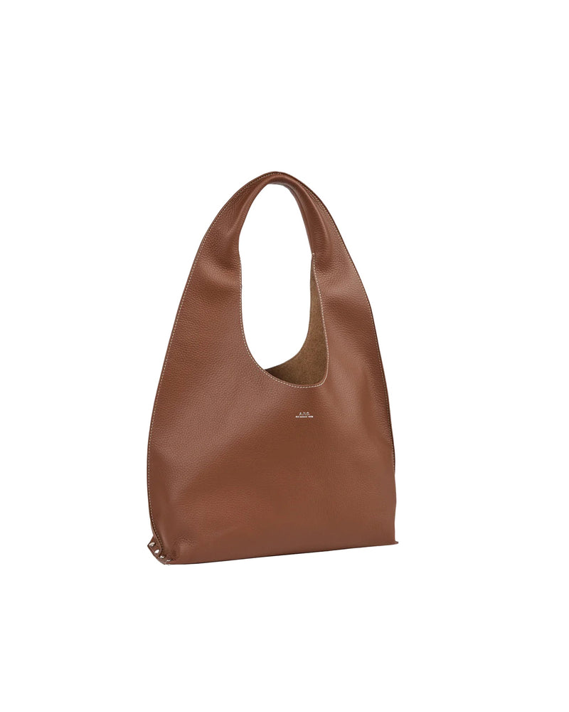A.p.c. La Neige Shoulder Bag — Brown Cowhide