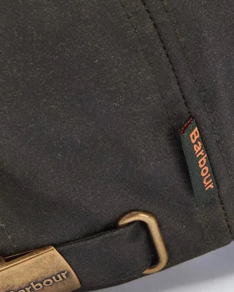 Barbour Mha0005 Waxed Cotton Baseball Cap — Olive Caps