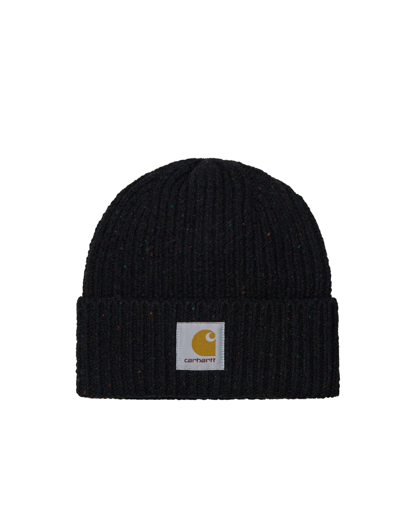 Carhartt Wip I013193 Wool-Cotton Knit Beanie — Black 80/20 Wool/cotton Beanies