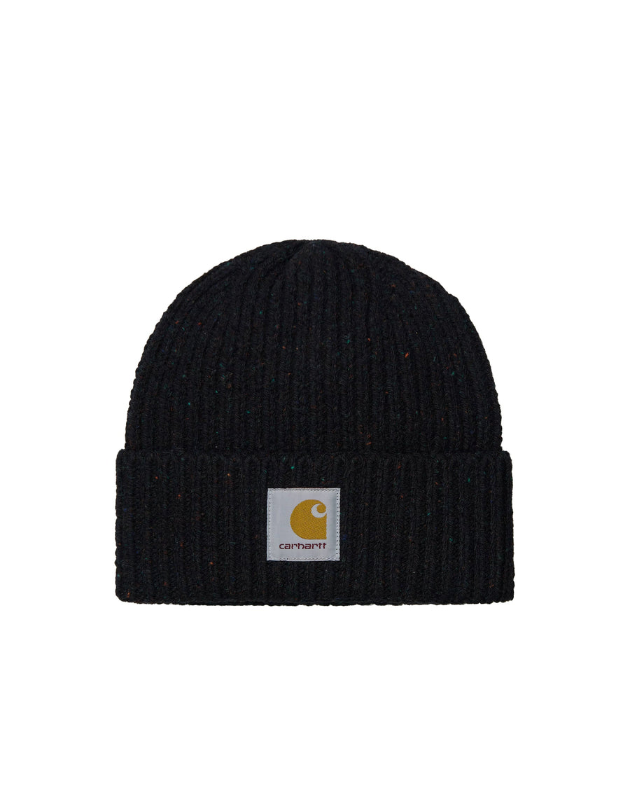 Carhartt Wip I013193 Wool-Cotton Knit Beanie — Black 80/20 Wool/cotton Beanies
