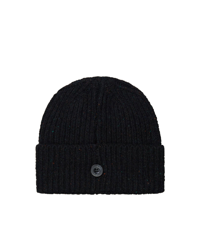 Carhartt Wip I013193 Wool-Cotton Knit Beanie — Black 80/20 Wool/cotton Beanies