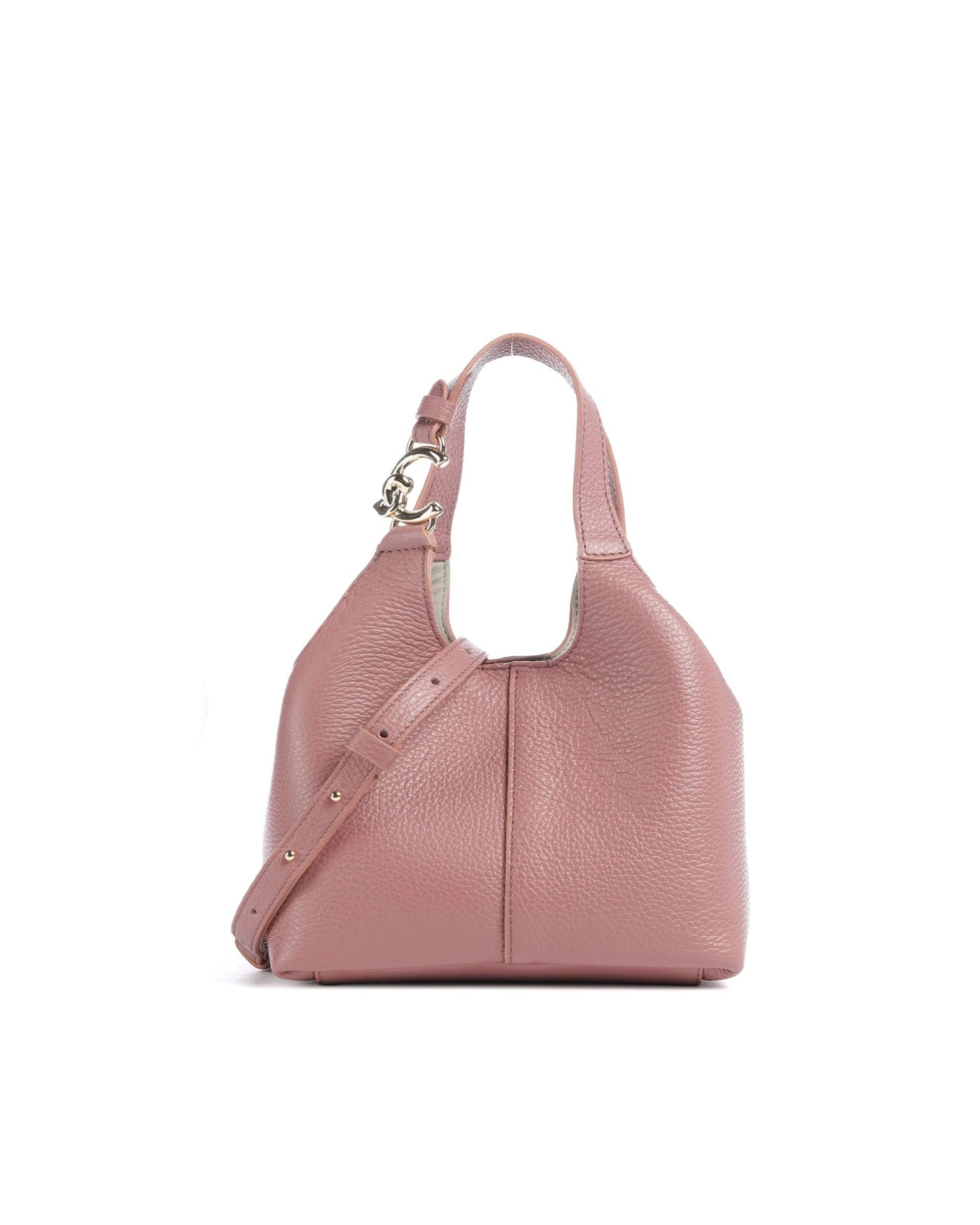 Coccinelle C-Easy Shoulder Bag — Pink Bovine Leather; Lining: Pu