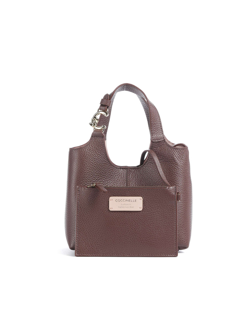 Coccinelle Shoulder Bag — Purple Bovine Leather; Lining: Pu