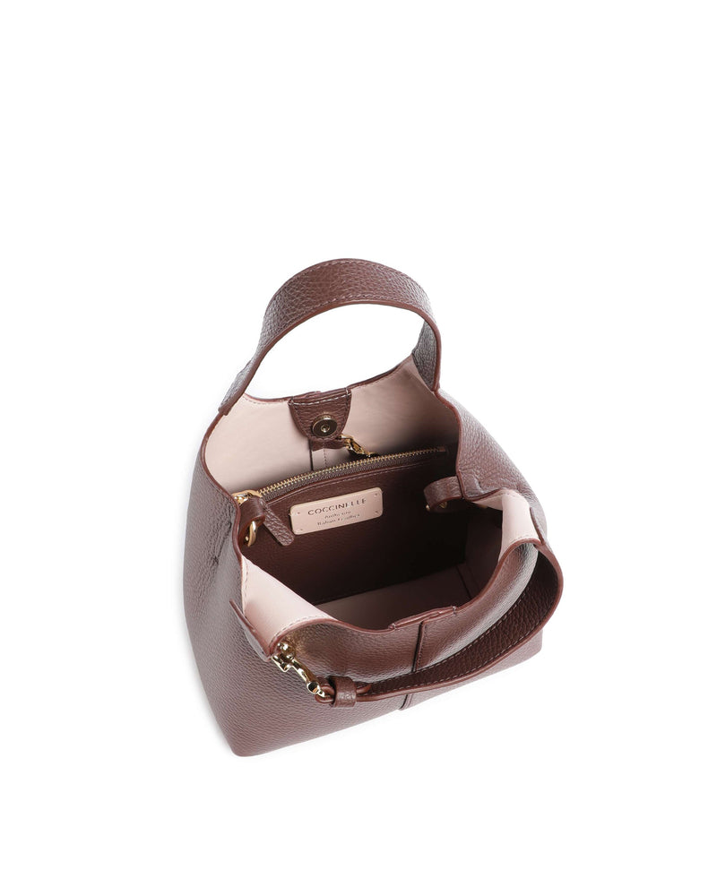 Coccinelle Shoulder Bag — Purple Bovine Leather; Lining: Pu