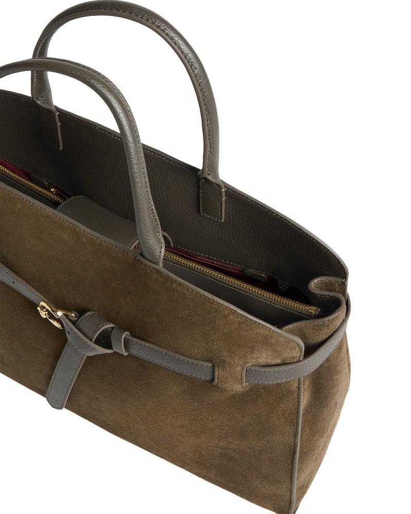 Coccinelle Top Handle Bag — Taupe