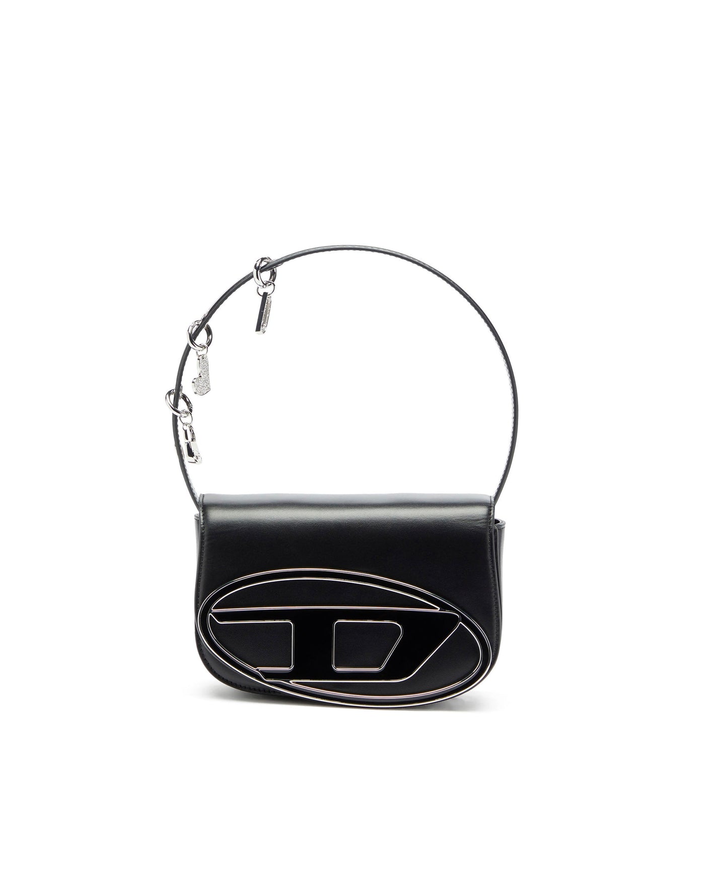 Diesel 1dr Charms Shoulder Bag — Black Pmu