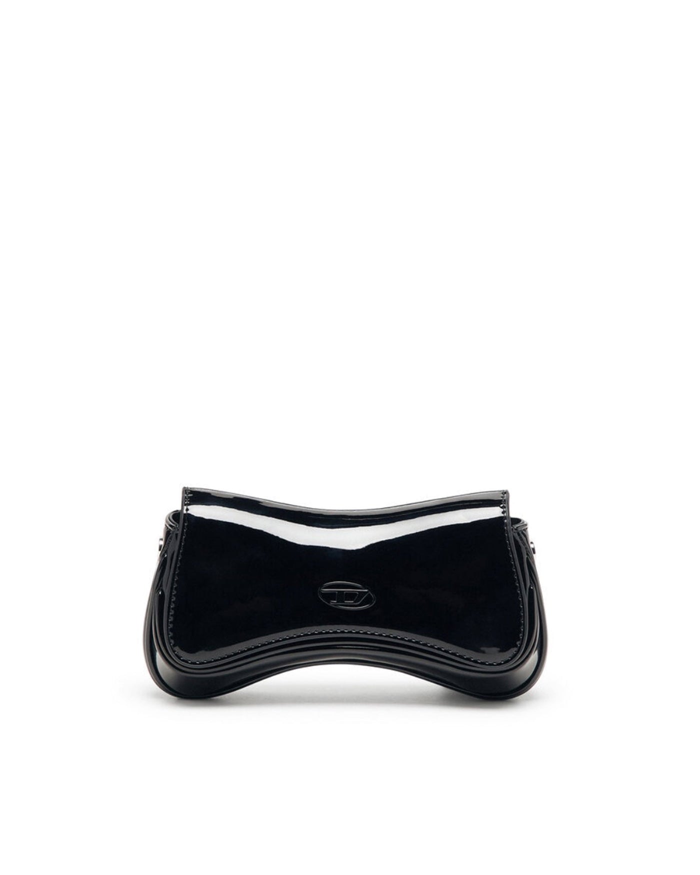 Diesel Glossy Polyurethane Clutch — Black