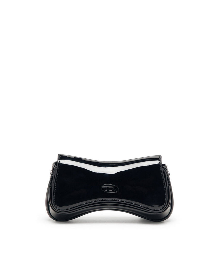 Diesel Glossy Polyurethane Clutch — Black