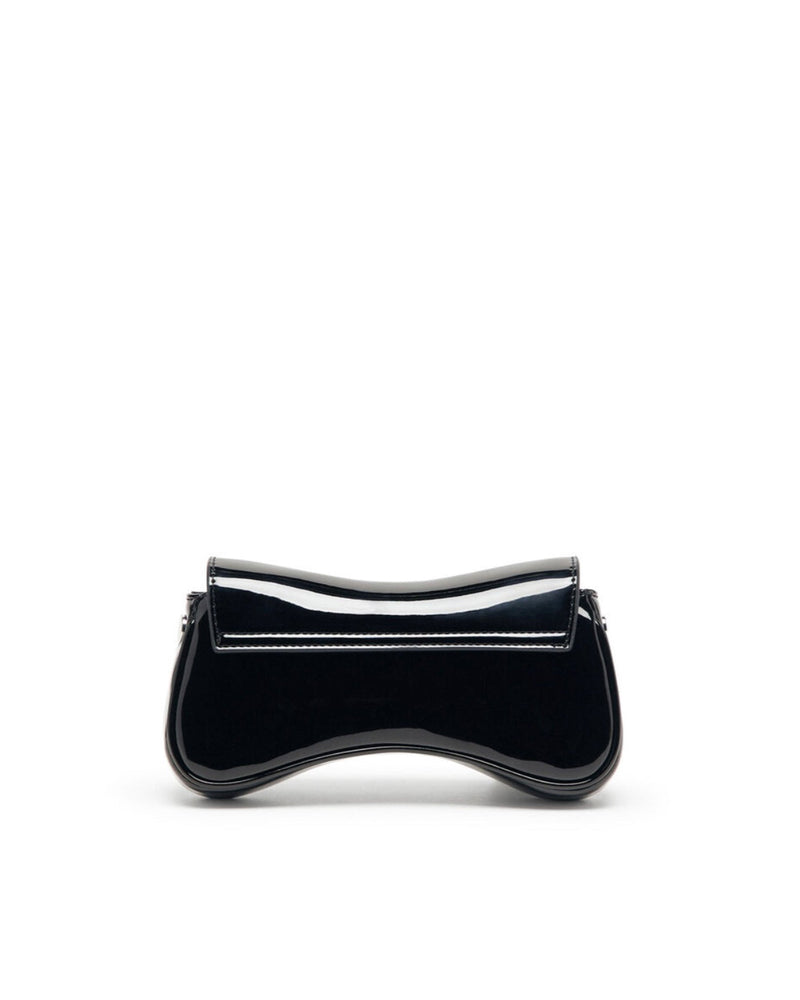 Diesel Glossy Polyurethane Clutch — Black