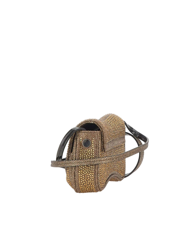 Diesel Play Xs Crossbody Bag — Brown Polyester