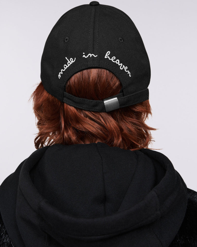 Fiorucci U01fpaha135 Angels Patch Embroidered Baseball Cap — Black Cotton Caps