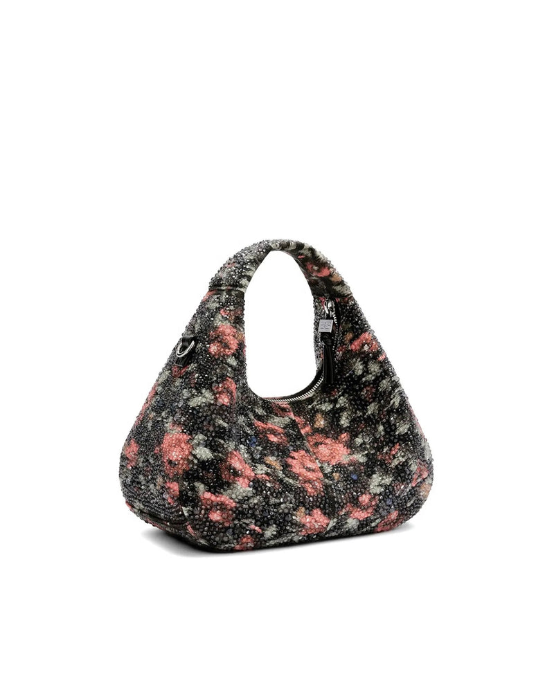 Ganni Hobo Bag — Black Recycled Cotton