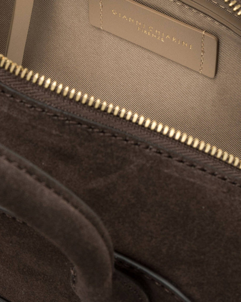 Gianni Chiarini Gemma Top Handle Bag — Brown Cow Leather