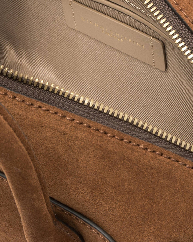 Gianni Chiarini Gemma Top Handle Bag — Brown Cow Leather