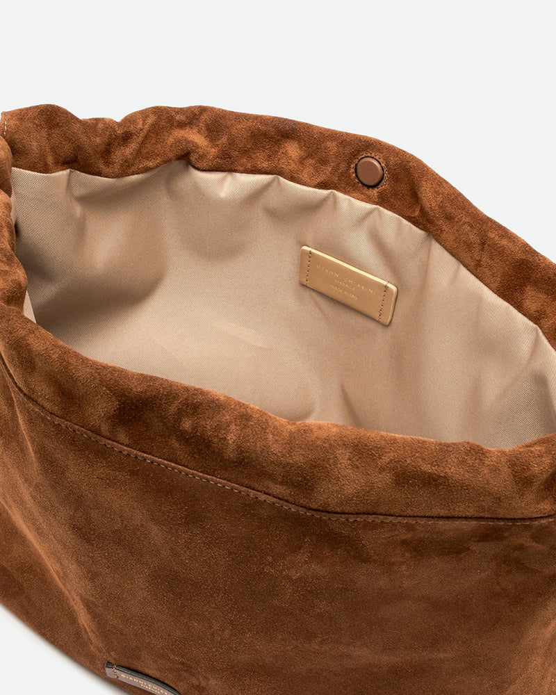 Gianni Chiarini Suede Shoulder Bag — Brown
