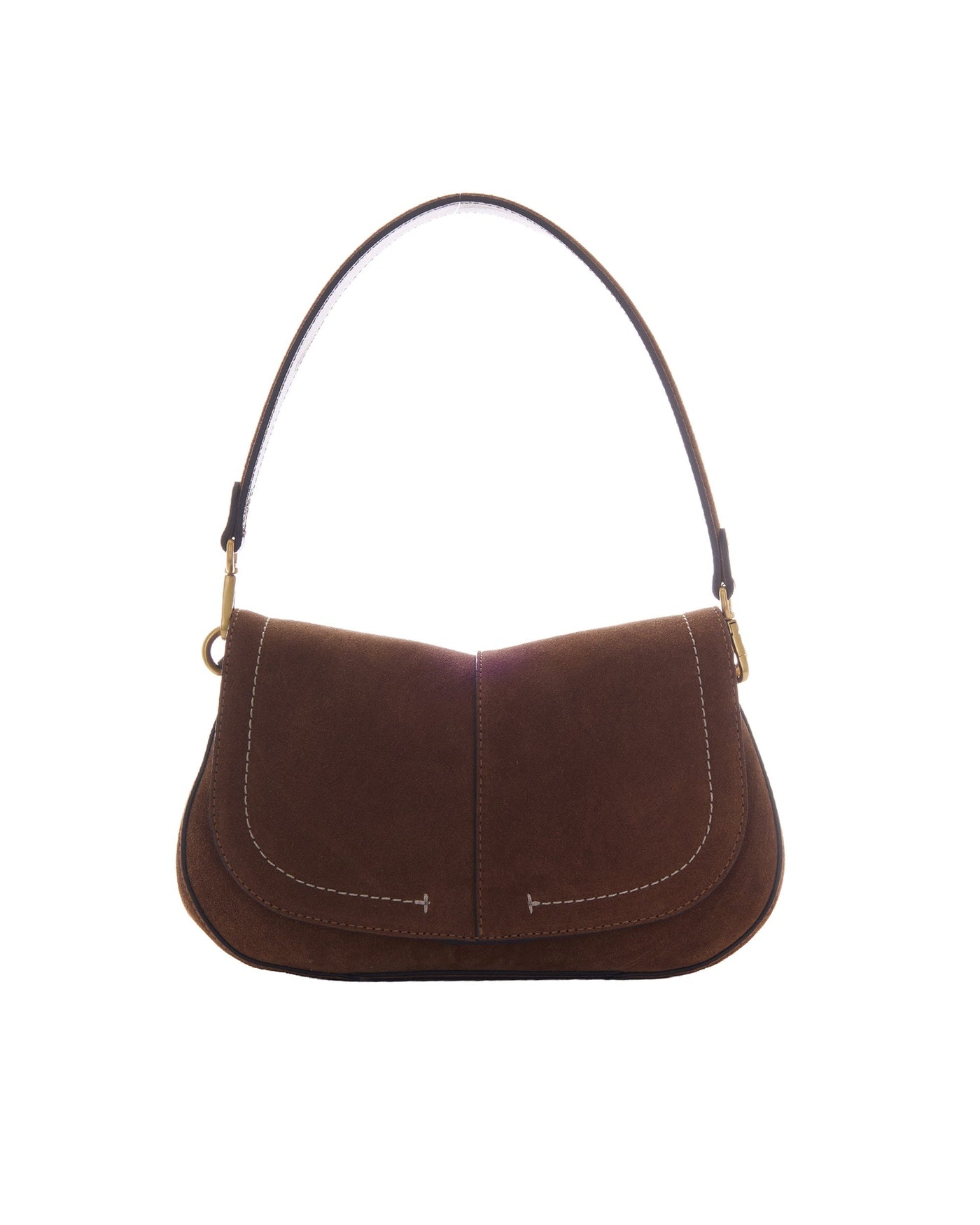 Gianni Chiarini Helena Round Shoulder Bag — Brown