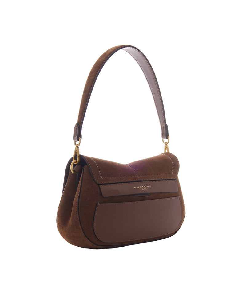 Gianni Chiarini Helena Round Shoulder Bag — Brown