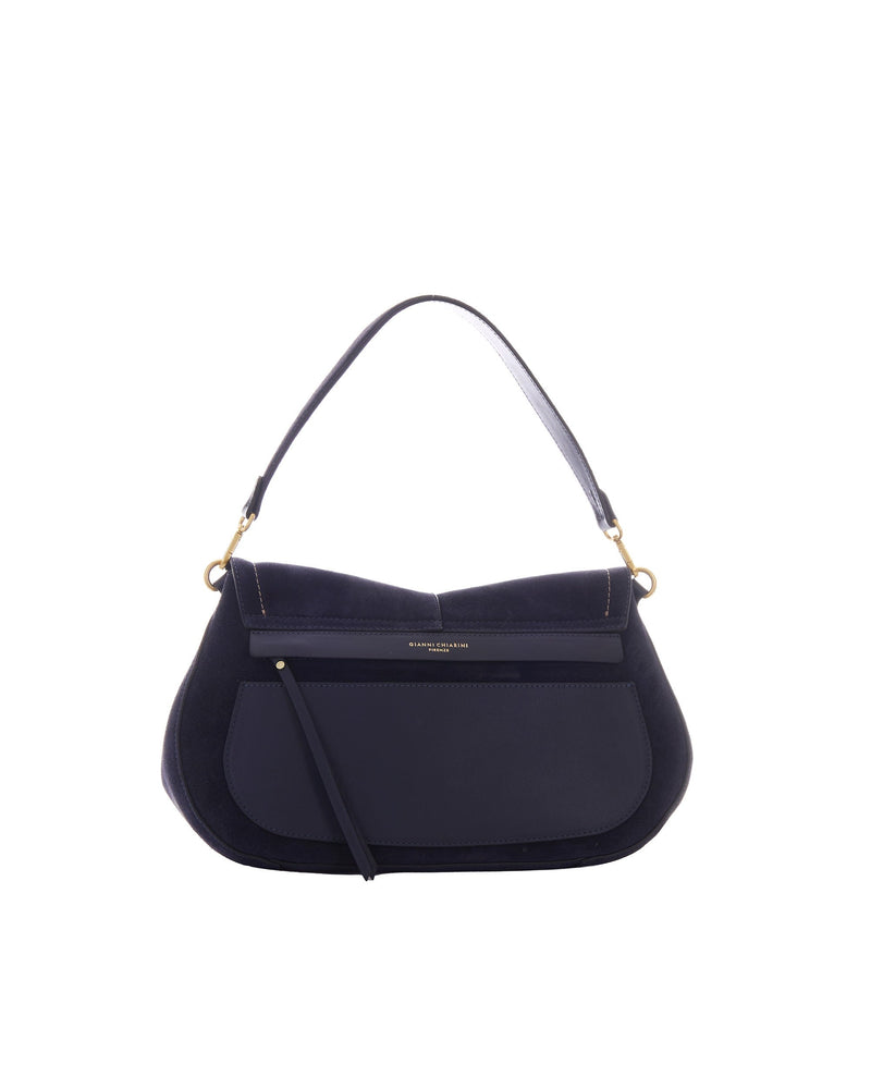 Gianni Chiarini Helena Round Shoulder Bag — Navy