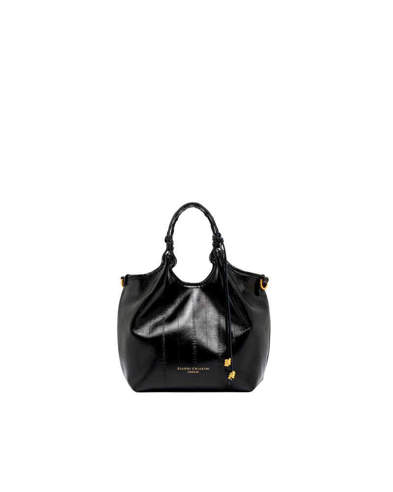 Gianni Chiarini Dua Shoulder Bag — Black Cow Leather