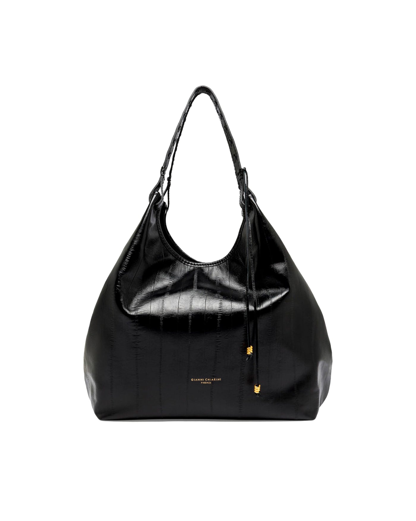 Gianni Chiarini Shoulder Bag — Black Cow Leather