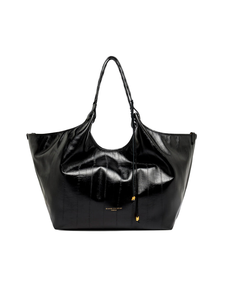 Gianni Chiarini Shoulder Bag — Black Cow Leather