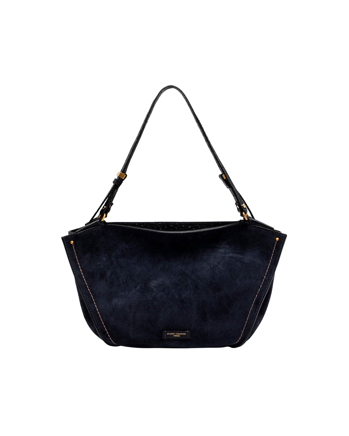 Gianni Chiarini Shoulder Bag — Navy Cow Leather