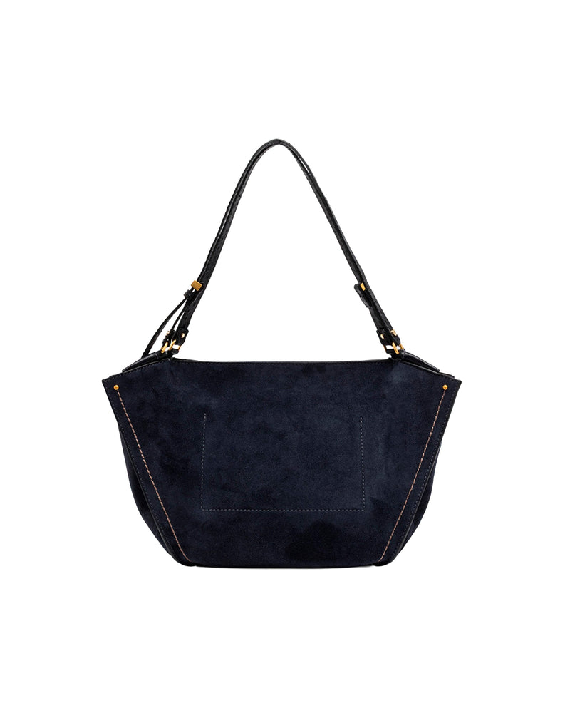 Gianni Chiarini Shoulder Bag — Navy Cow Leather