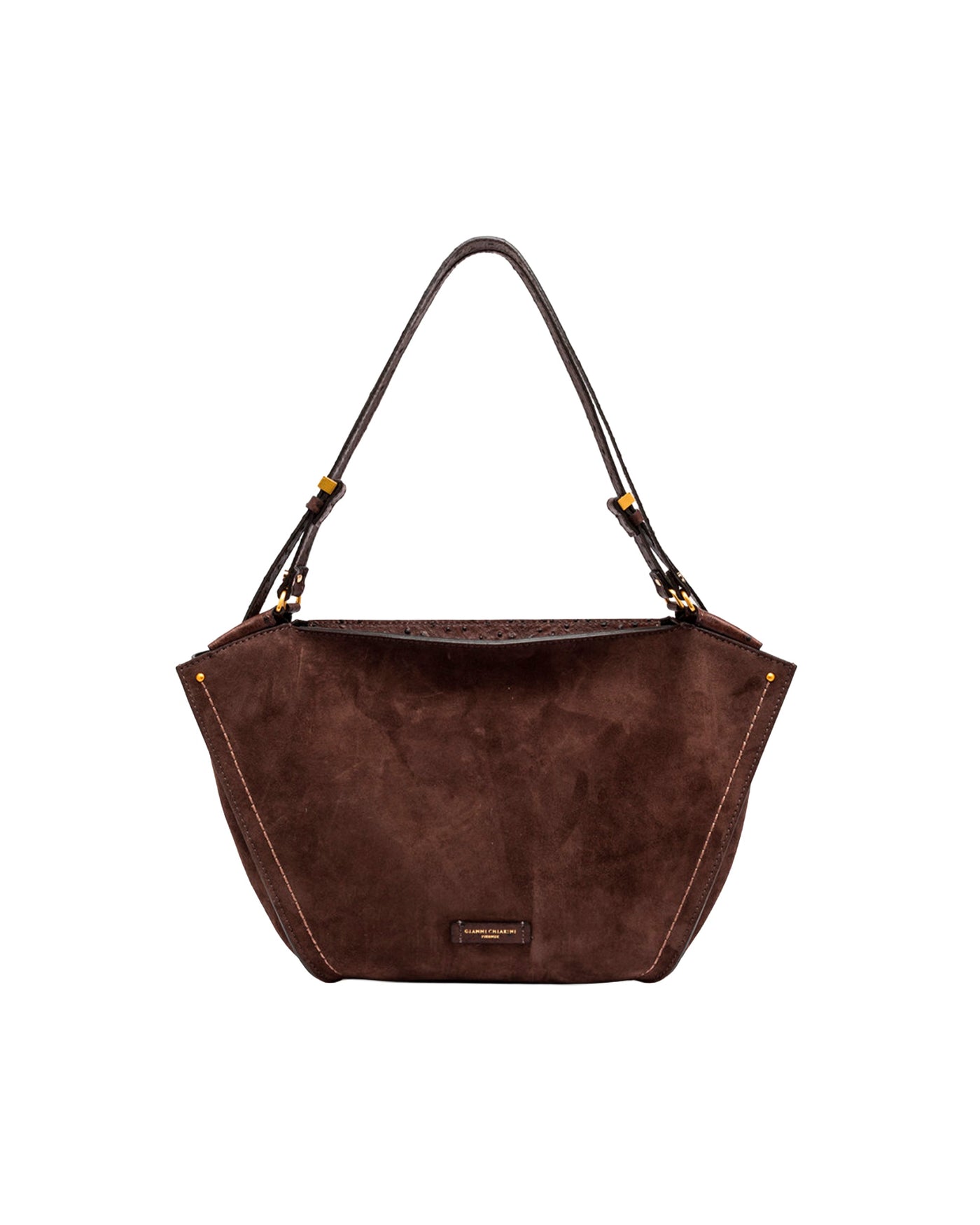 Gianni Chiarini Bloom Shoulder Bag — Brown Cow Leather