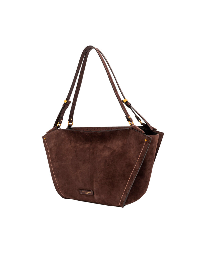 Gianni Chiarini Bloom Shoulder Bag — Brown Cow Leather