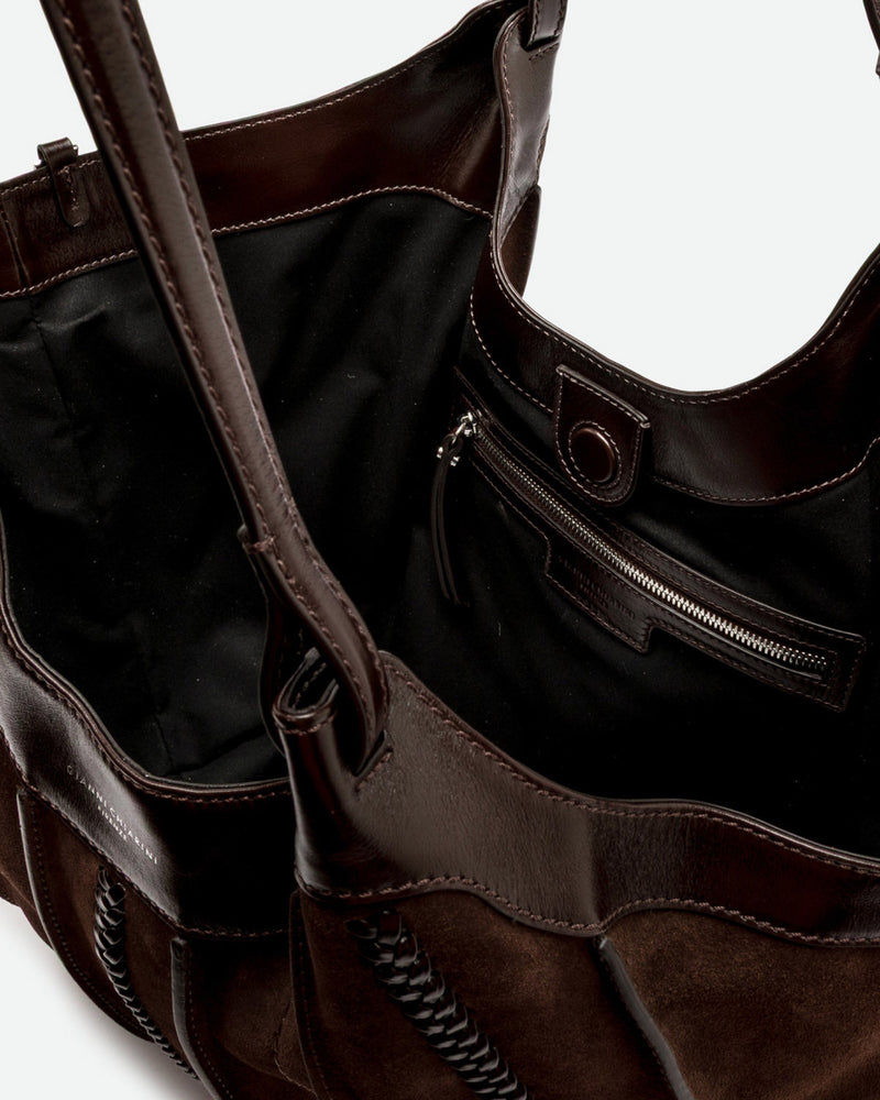 Gianni Chiarini Dua Hobo Bag — Brown Cow Leather