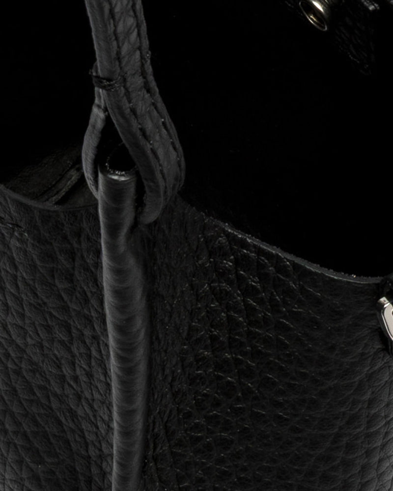 Gianni Chiarini Dua Shoulder Bag — Black Cow Leather