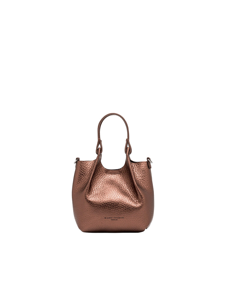Gianni Chiarini Dua Moon Shoulder Bag — Bronze Cow Leather