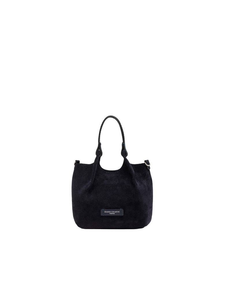 Gianni Chiarini Dua Shoulder Bag — Navy Cow Leather