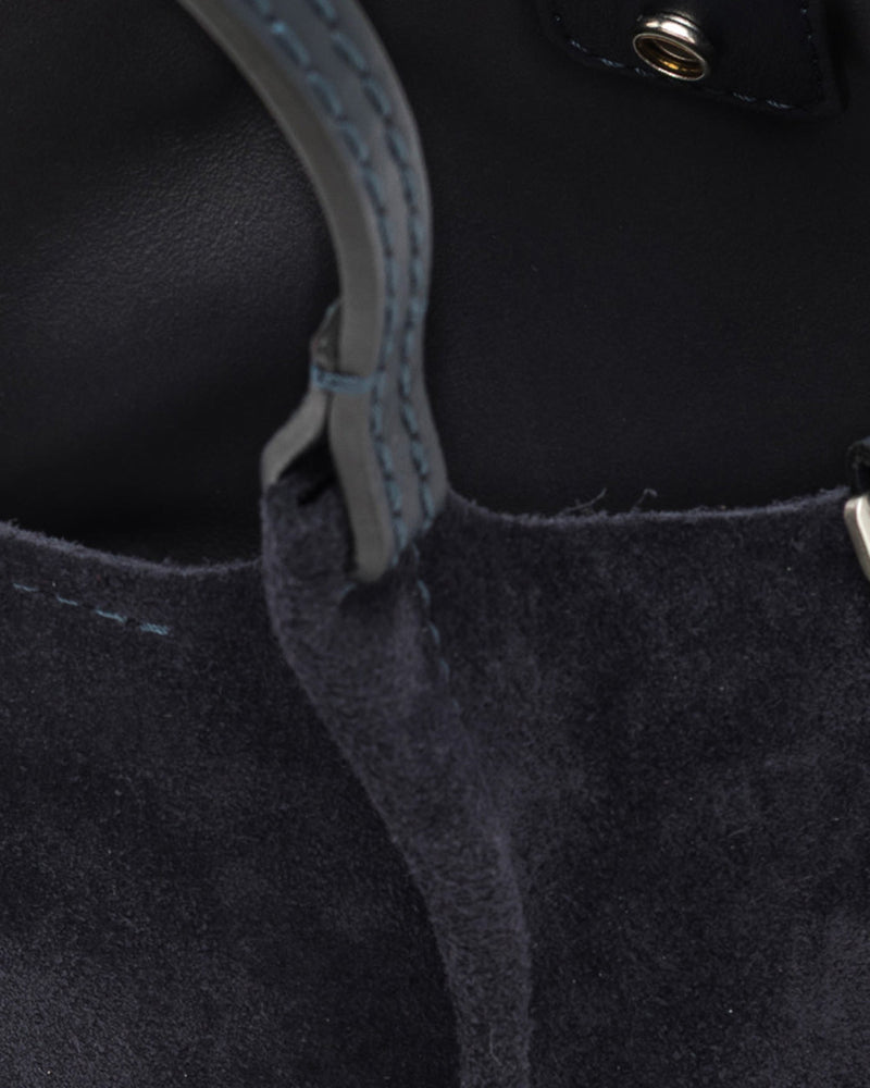 Gianni Chiarini Dua Shoulder Bag — Navy Cow Leather