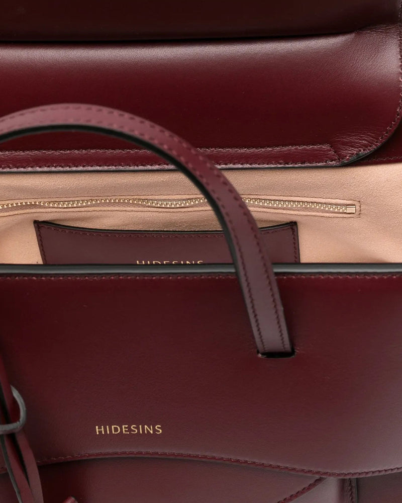 Hidesins Top Handle Bag — Red Calf Leather