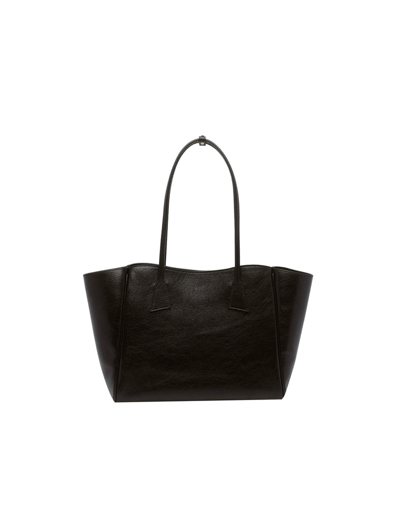 Hidesins Calf Leather Tote Bag — Black