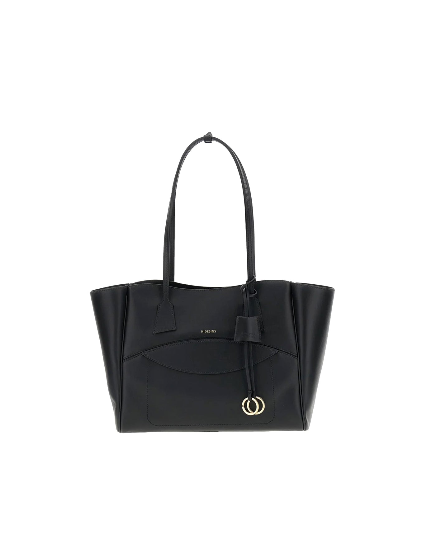 Hidesins Calf Leather Shoulder Bag — Black