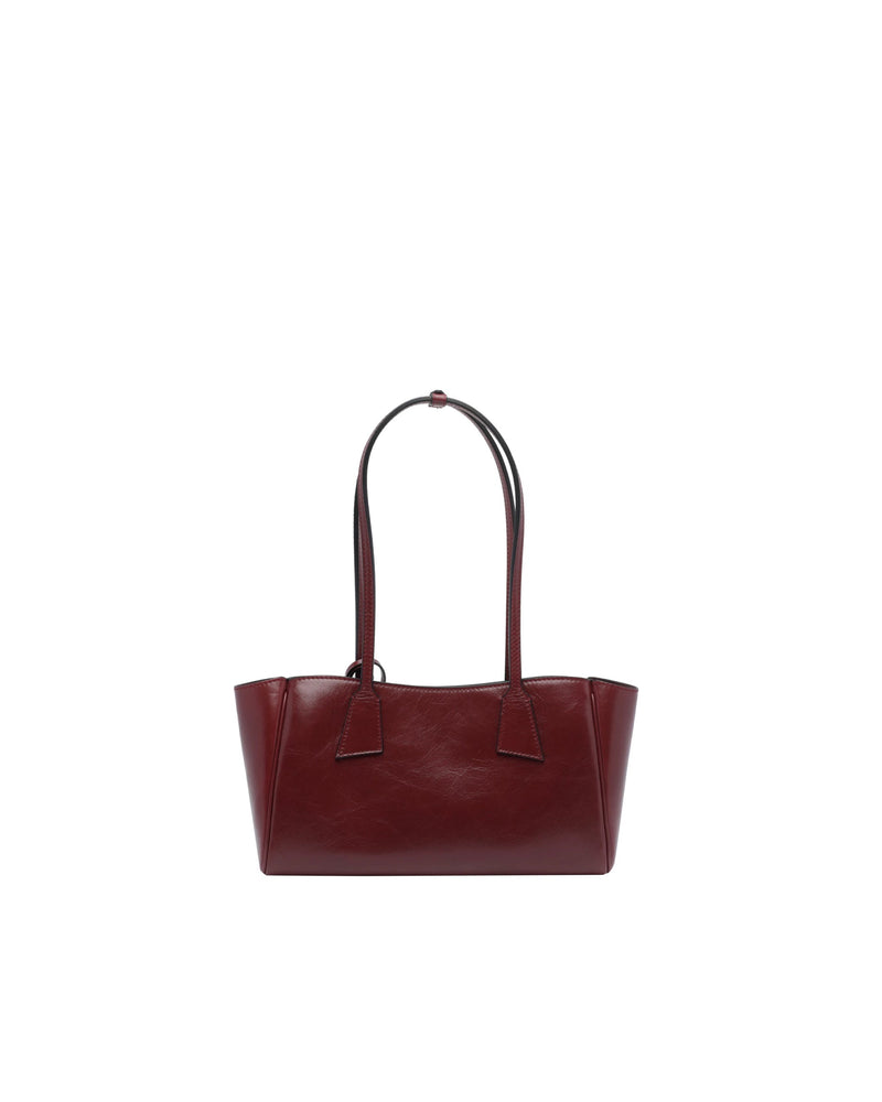 Hidesins Shopper S Shoulder Bag — Wine Calf Leather