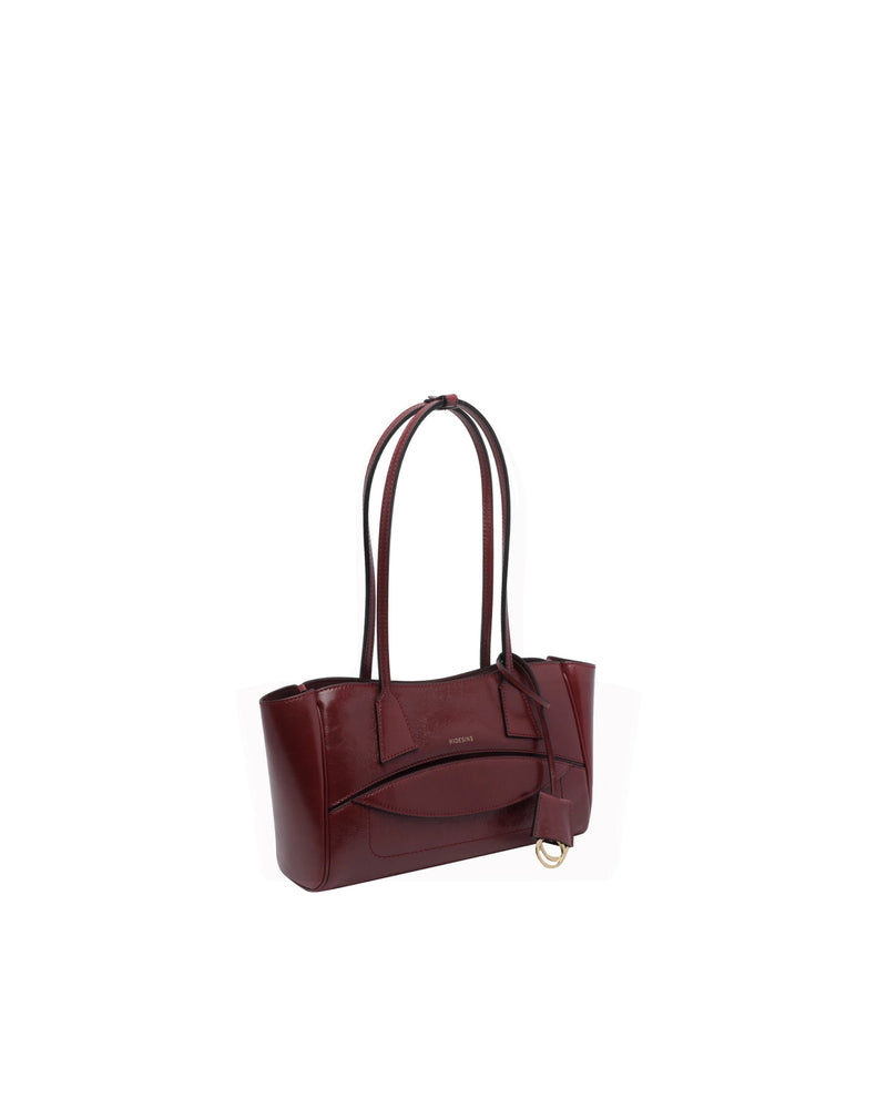 Hidesins Shopper S Shoulder Bag — Wine Calf Leather