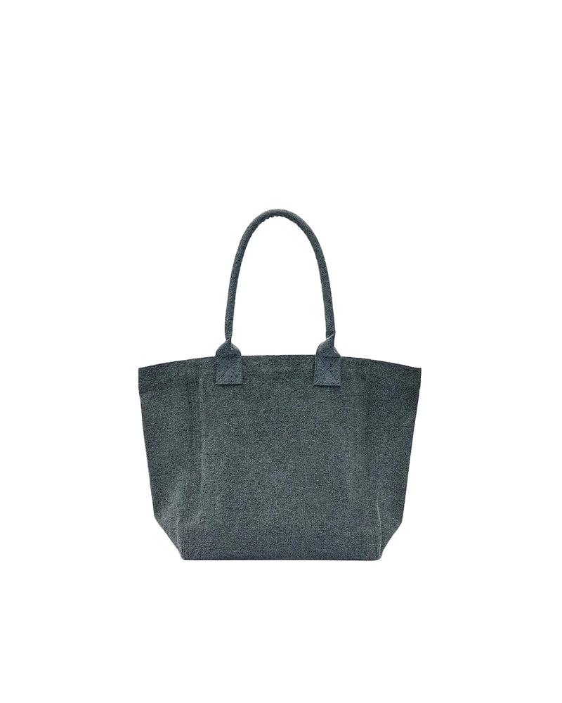 Isabel Marant Embroidered Logo Tote Bag — Black Cotton