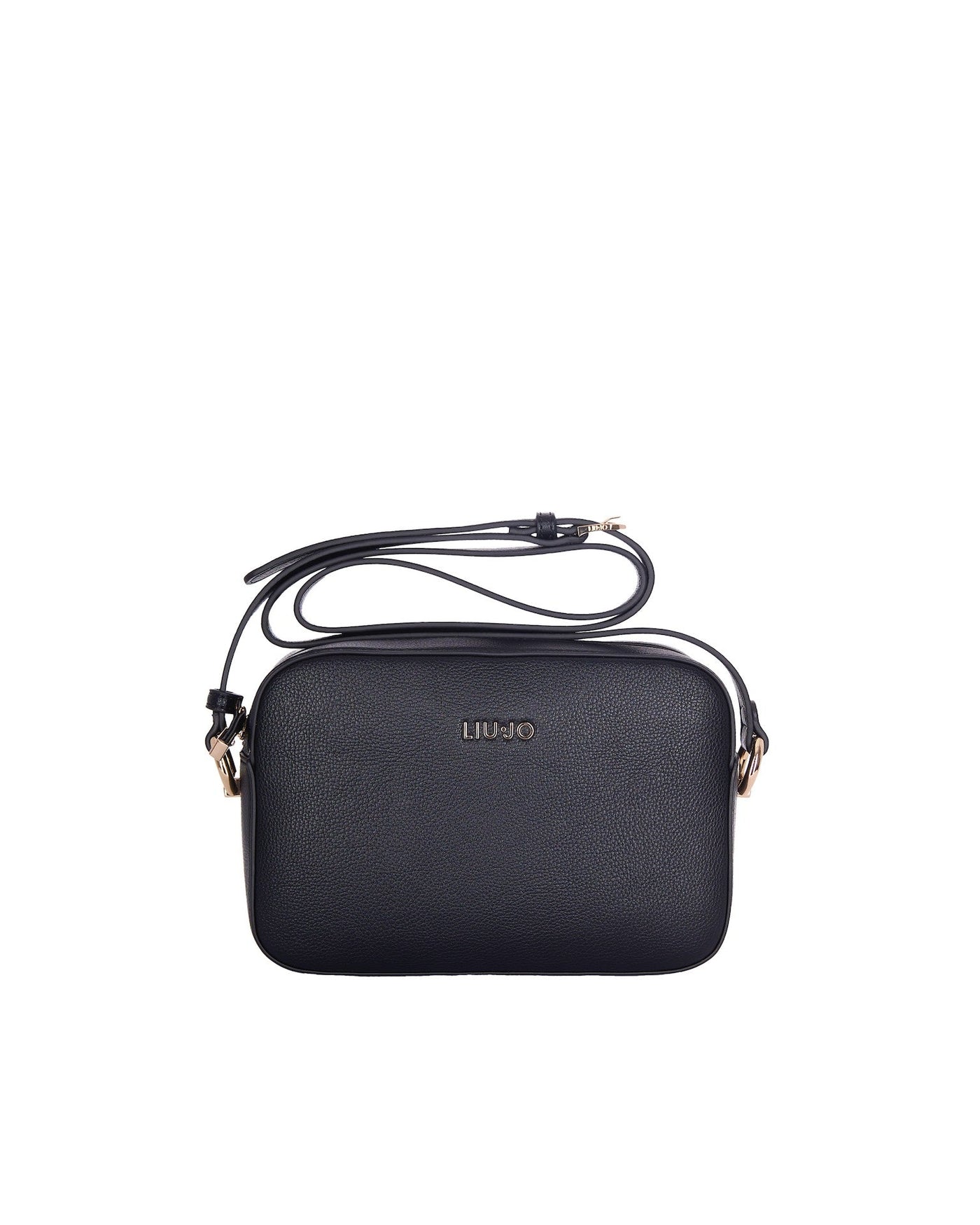 Liu Jo Textured Polyurethane Crossbody Bag — Black