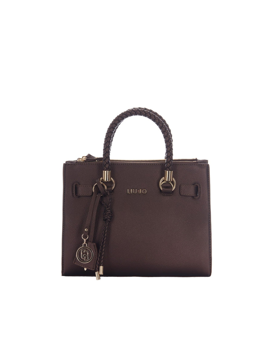 Liu Jo Satchel S Top Handle Bag — Brown Polyurethane